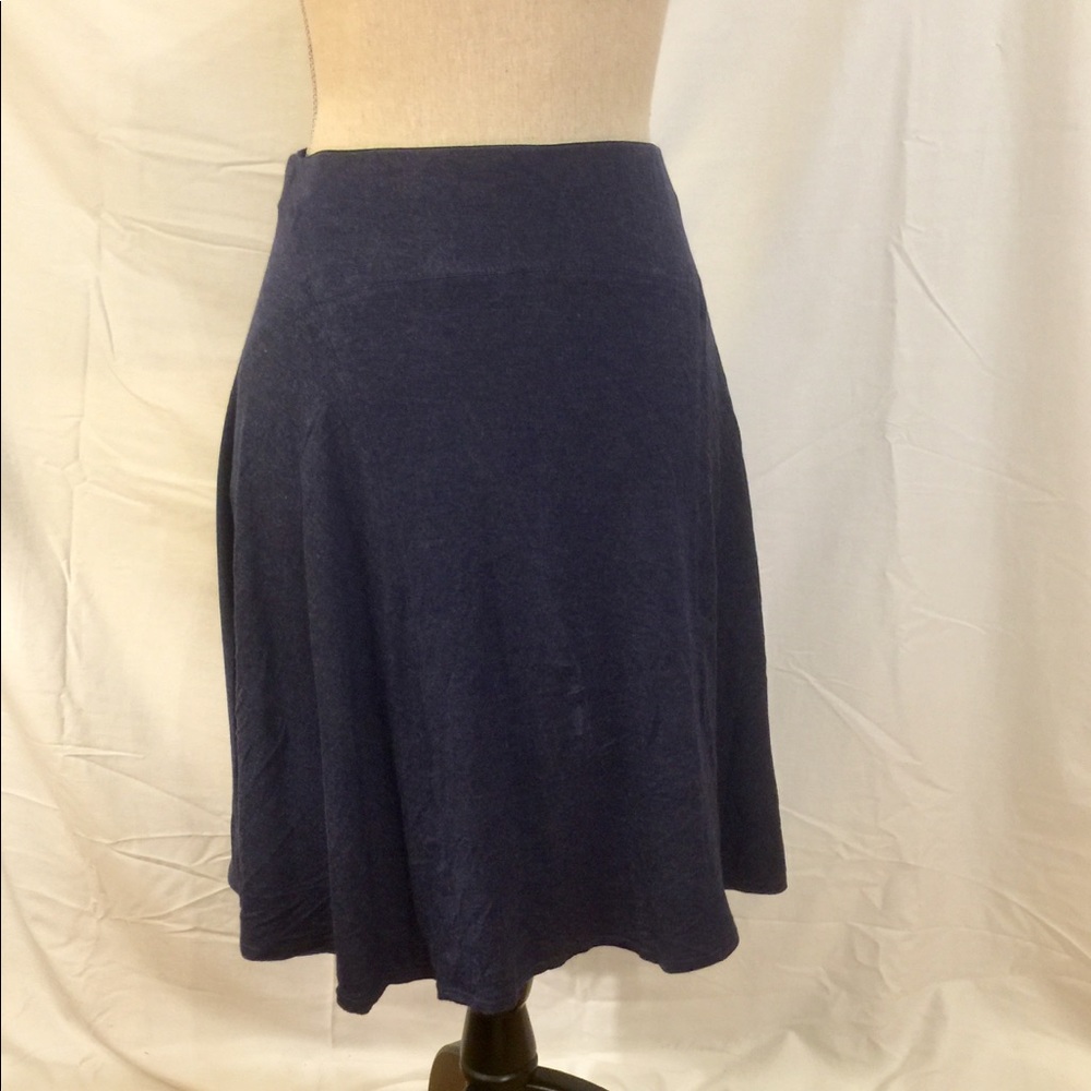 Max Studio Navy Flare Skirt size S